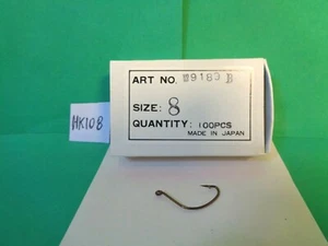 Ganci larghi in bronzo, misura 8, #9189/B, 1 scatola, 100 ganci (nuovi) - Foto 1 di 6