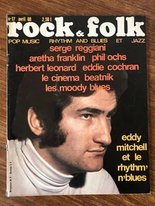 Revue ROCK AND FOLK Nr 17 Avril 1968 Eddy Mitchell Moody Blues BIEN COMPLET - Picture 1 of 6