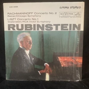 RCA Living Stereo LSC-2068 RACHMANINOFF & LISZT Ctos - RUBINSTEIN - ST LP SHRINK - Picture 1 of 4