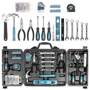 Tool Kit For Home 144 Piece Hand Tool Set With Storage Box General Basic Repair - Picture 1 of 7