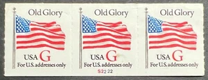 Scott#: 2892 - "G" Red Stamp/Old Glory 32¢ 1994 SV PNC3 (P# varies) MNHOG - Picture 1 of 1