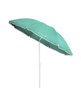 Caribbean Joe 6ft Beach Umbrella - UV Protection, Tilt, Matching Case - Picture 1 of 4