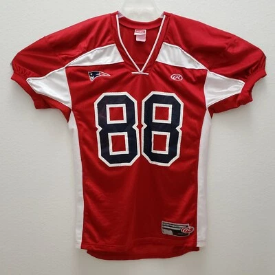 Camiseta de fútbol americano New England Patriots Rawlings NFL #88 Dobbins roja talla grande Foto 1 de 4