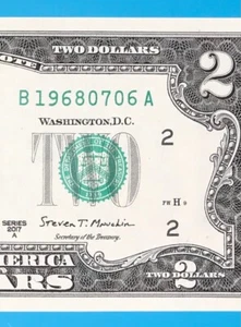 1968 July 6 : B 19680706 A BIRTHDAY Note $2 Two Dollar Bill *Uncirculated* - Picture 1 of 3