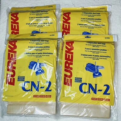 Genuine Eureka CN-2 Dust Bags 4 pkg of 3 Total of 12 bags Series 6830 #61990 - Image 1 of 4