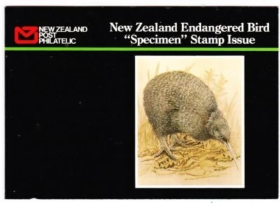 Album Treasures New Zealand  1989 Endangered Birds Specimen Booklet 5 Stamps MNH - Image 1 of 2