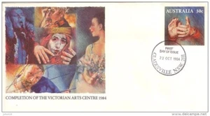 AUSTRALIA 1984 Victorian Art Centre FDC Postal Stationery Cover - Picture 1 of 1