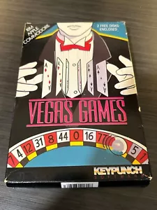 Vegas Games Keypunch software Apple II Commodore 64 C64 IBM PC MS-DOS boxed - Picture 1 of 7