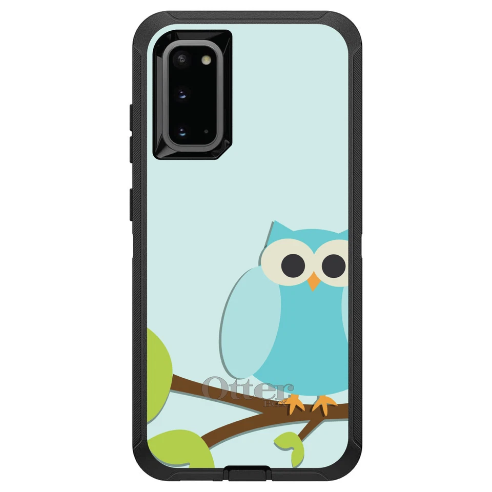 OtterBox Defender for Galaxy S (Choose Model) Blue Owl Cartoon - Image 1 of 1
