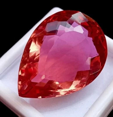 Piedra preciosa de alejandrita natural corte pera 80-81 quilates certificada EGL que cambia de color Foto 1 de 4