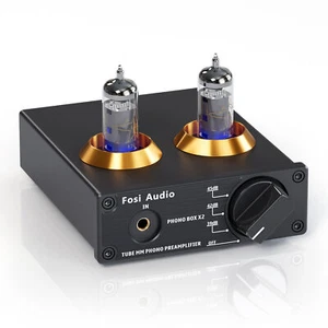 Fosi Audio BOX-X2 Phono Preamp for Turntable MM Phonograph Preamplifier Stereo - Picture 1 of 7