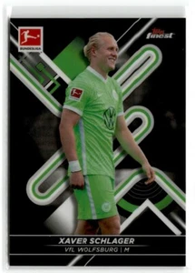 2021 Topps Finest Bundesliga rifrattore nero Xaver Schlager/199 #143 VfL - Foto 1 di 2
