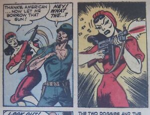 10¢ 1954 Marvel Comic Book Combat Kelly #21 Pop Art Interest Guy In Drag Cover !