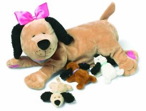 Manhattan Toy Nursing Nana Dog with Puppies Nurturing Soft Toy