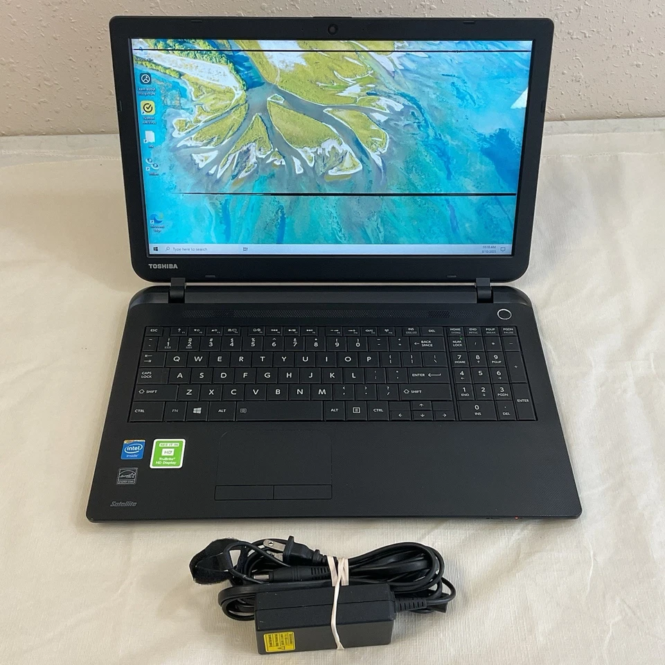 Toshiba Satellite C55 Intel Celeron 2.16GHz 4GB Ram Windows 10 *READ* - Image 1 of 4