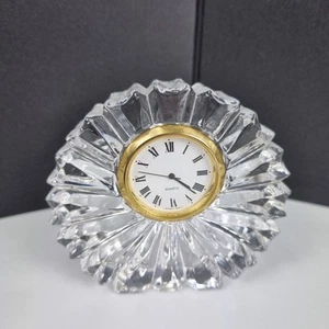 Crystal Desk Clock Japan Movt, Small Desk Clock - working  - Picture 1 of 8