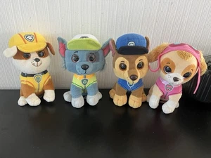 Ty Paw Patrol Plush Bundle Chase, Rocky, Skye And Rubble - Picture 1 of 12