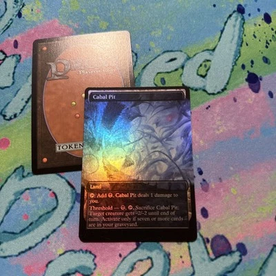 Cabal Pit Full Art Foil Mtg Playtest Card  - Image 1 of 2