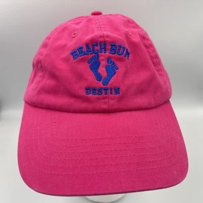 Lo último Rosa Beach Bum Hat Destin Beach Ball Cap Sombrero Correa Trasera Ajustable OS Foto 1 de 4