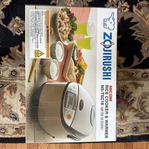 Nuevo Zojirushi NS-TSC18 Micom Arrocera y Calentador 10 Tazas Acero Inoxidable - Imagen 1 de 2