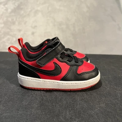 Nike суда боро низкие туфли ребенка ясельного возраста размер 7C черный красный крюк и петля DV5458-600 - Изображение 1 из 4