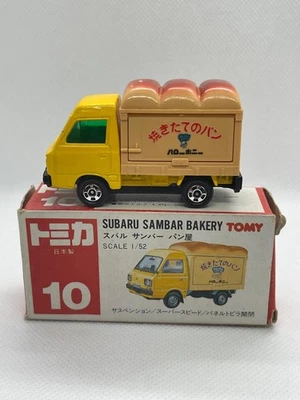 Tomica Subaru Sambar Bakery Truck No. 10 Made in Japan Tomy DIECAST vintage - Image 1 of 4