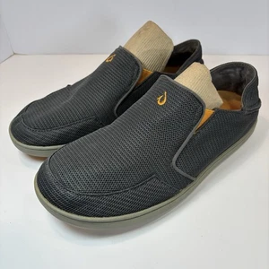Olukai Nohea Mesh Schuhe Herren Größe 9,5 Slipper Freizeit Komfort 10188-4242 Grau - Bild 1 von 7