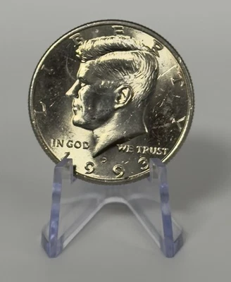 1993-D Kennedy Half Dollar Strong Doubling Strike Through Errors Brilliant Toned - Image 1 of 4