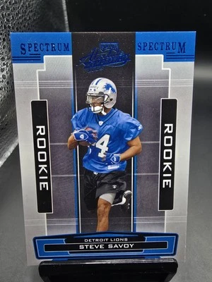 2005 Playoff Absolute Memorabilia Spectrum Blue Steve Savoy #197 Rookie RC - Image 1 of 2