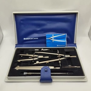 STAEDTLER MARS SUPERBOW GERMANY MECHANICAL DRAWING INSTRUMENT SET - Picture 1 of 16