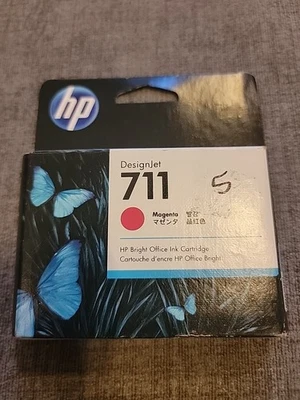 HP 711 29-ml Magenta DesignJet Ink Cartridge, CZ131A - Brand New Exp 2/23 - Image 1 of 4