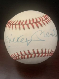 Mickey Mantle Autographed Baseball PSA Authentication Letter - Picture 1 of 3