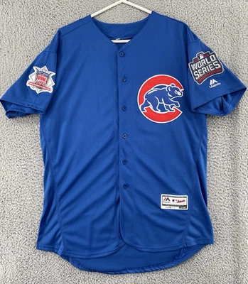 Anthony Rizzo Chicago Cubs Jersey Majestic Men 40 Medium 2016 World Series Patch - Image 1 of 4