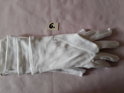 NEU  Baumwoll-Handschuhe 2 Paar weiß Gr 6 Trikothandschuhe aus Baumwolle - Bild 1 von 2