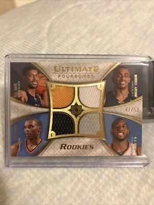 2008-09 Ultimate Collection RC Foursome Jersey Gold SP #47/50 Russell Westbrook - Image 1 of 4