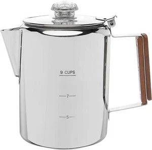Bozeman Camping Coffee Pot Coffee Percolator Campfire or Stove Top Coffee 9 CUP - Picture 1 of 8