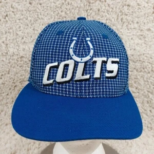 De Colección Años 90 Indianapolis Colts Logo Atlético, Línea Pro, Mezcla de Lana Correa Gorra Sombrero - Imagen 1 de 8