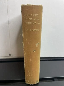 1935 Greased Line Fishing for Salmon Jock Scott First Edition Illustrated Rare - Picture 1 of 6