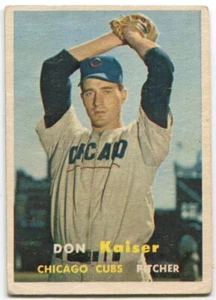 1957 Topps #134 Don Kaiser Chicago Cubs - Bild 1 von 2