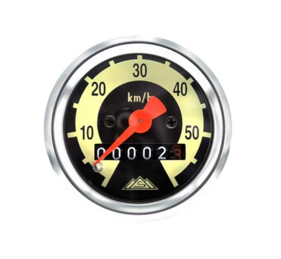 Tachometer Glas gewölbt Simson SR2 KR50 Spatz 60 Km/h original Design - Bild 1 von 3