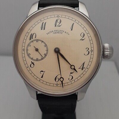 Patek Philippe EXTRA 49mm Wristwatch with Vintage Pocket Watch Movement Marriage