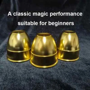 Tazas y bolas mágicas clásicas de lujo para principiantes, 3 tazas + 4 bolas con rutina incluida. - Imagen 1 de 9