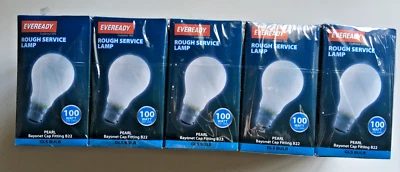 Ever Ready 150w Rough Service Lamp Bulbs x 10 pack new and unused in shrinkwrap - Image 1 of 4