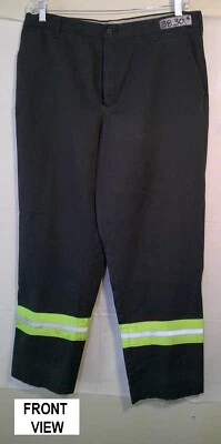 Men's Cintas Comfort flex work pants with Reflective tape on legs. 38X30 Gray - Image 1 of 4