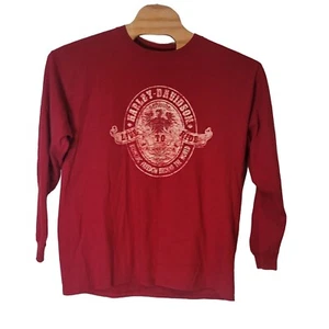 Camiseta Harley Davidson Live to Ride manga larga gráficos rojos - Imagen 1 de 7