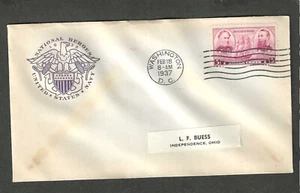 #792 3c US NAVY FDC-WASHINGTON,DC FEB 18-1937 FARNAM CACHET - Picture 1 of 1