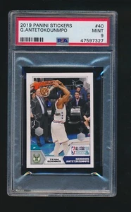 GIANNIS ANTETOKOUNMPO 2019 PANINI STICKERS PSA 9 MINT - Picture 1 of 2