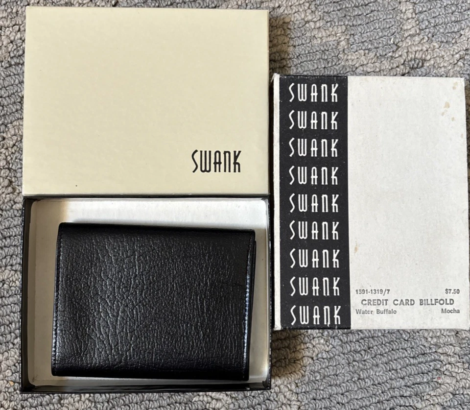 Swank Credit Card Billfold Water Buffalo Mocha 1591-1319/7 - Image 1 of 4