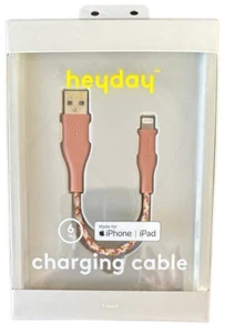 Heyday 6" Braided Charging Cable for ipad for iphone - Cedar Wood - Picture 1 of 9