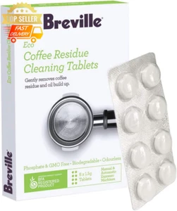 Eco Coffee Residue Cleaner 8 Pack BES012CLR Espresso Machine Cleaning Tablets - Picture 1 of 12